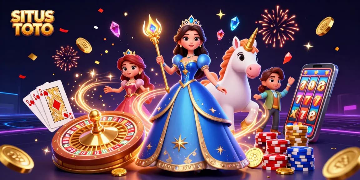 Engage in thrilling gameplay at SITUS TOTO with vibrant casino elements and enchanting visuals.