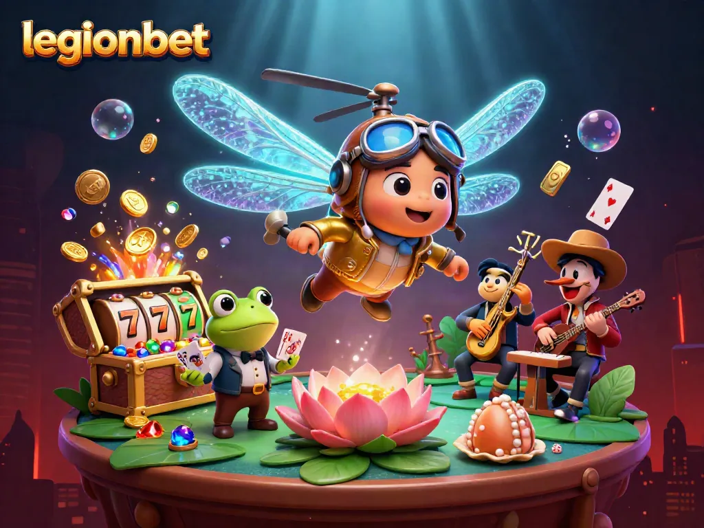 Experience thrilling gameplay at legionbet casino with vibrant characters and exciting slot elements.