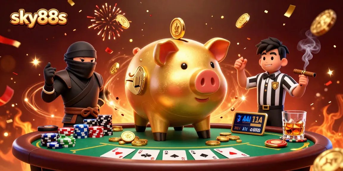Engage with the thrilling action at sky88s as characters clash in a vibrant casino showdown.