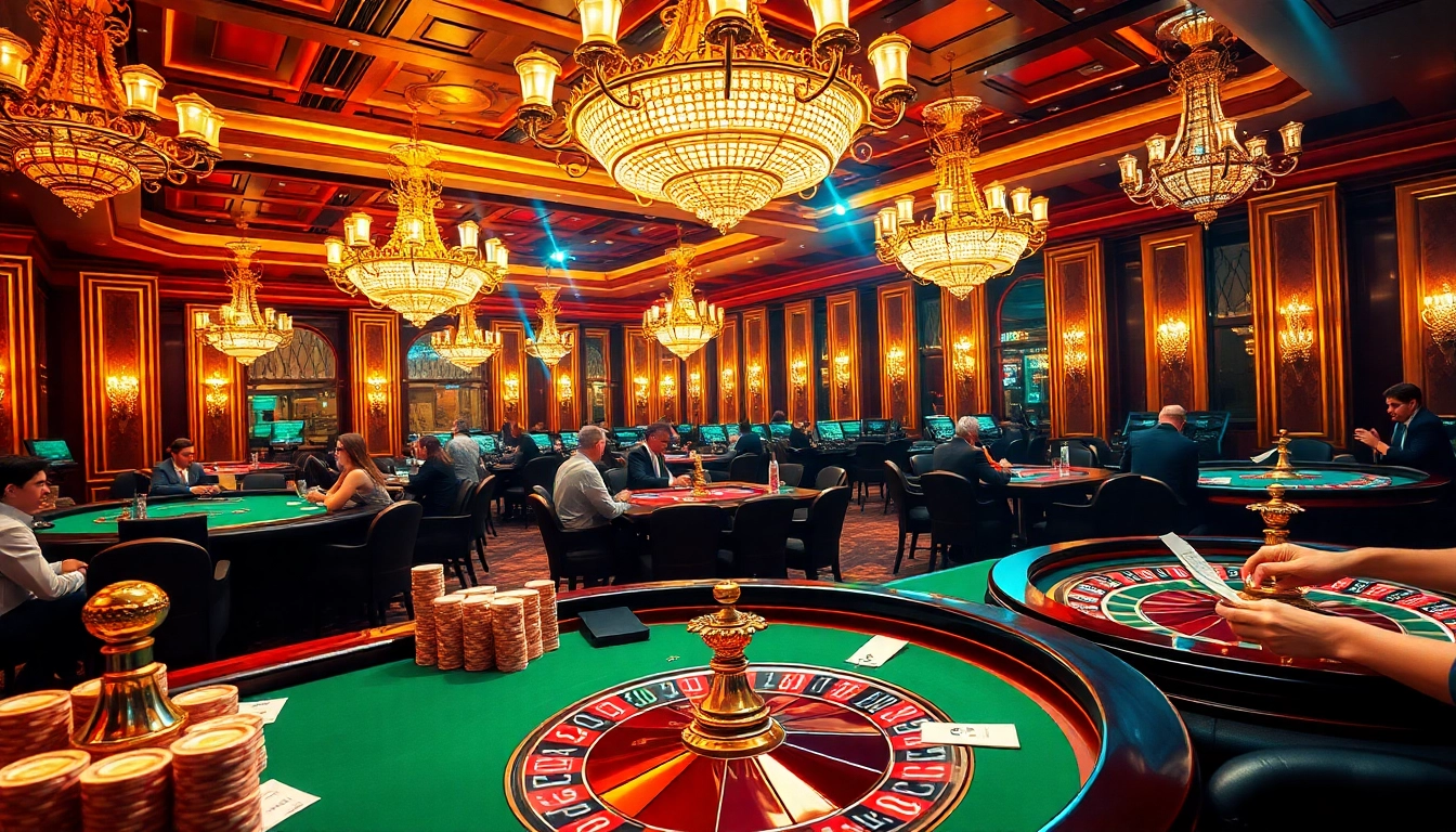 UU88 players enjoying high-stakes poker game in an elegant casino.