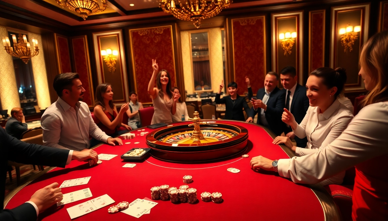 Experience high-stakes gaming at LUCK8 casino with luxury tables and thrilling atmosphere.