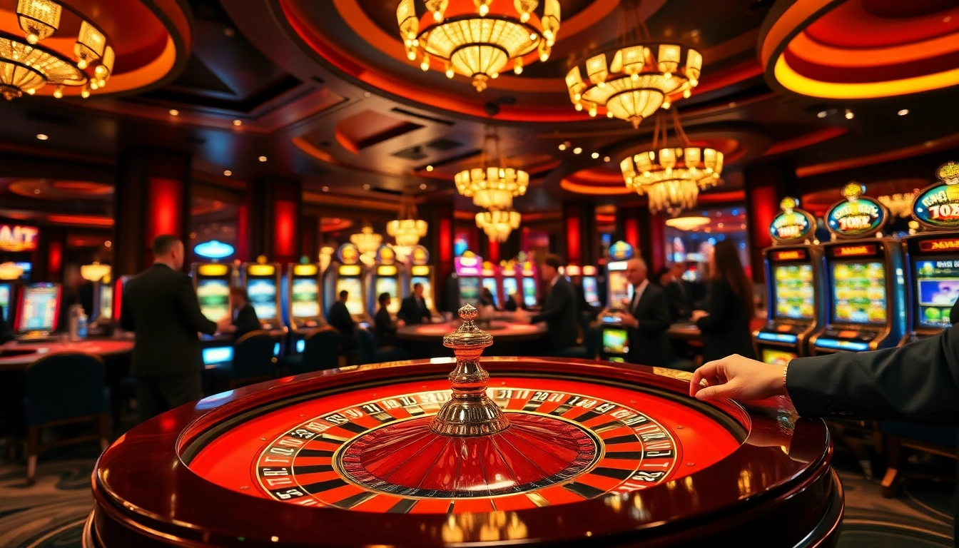 Experience thrilling gameplay at https://www.eejl33.com/ in a vibrant casino setting.