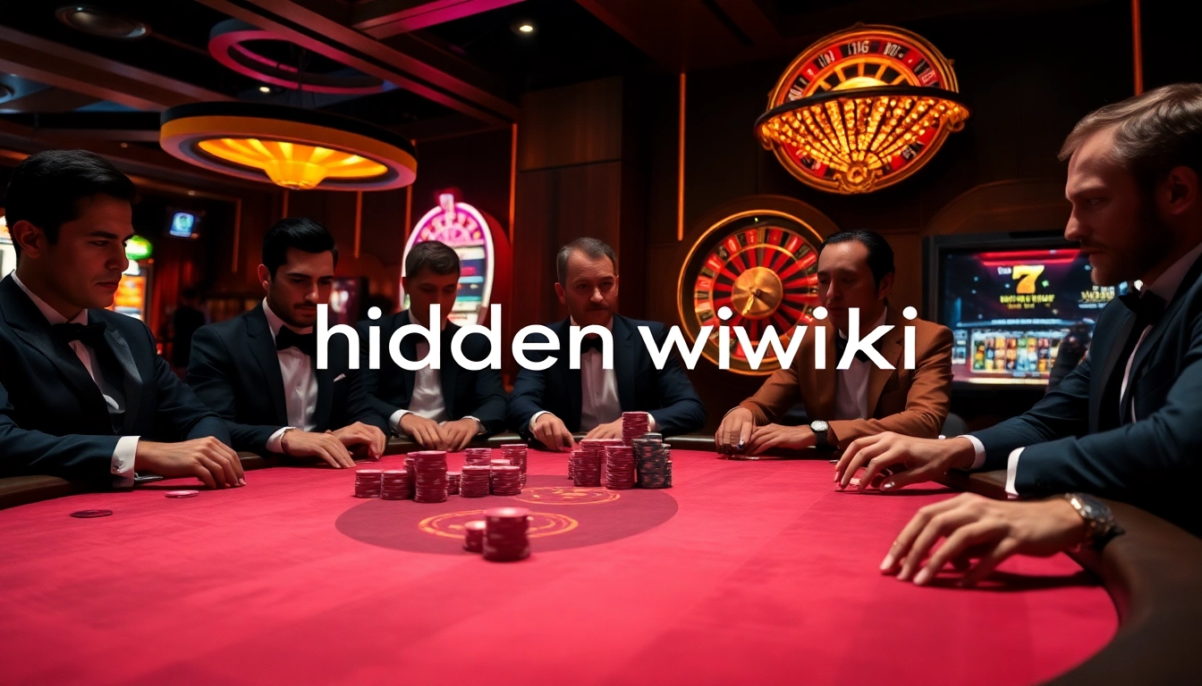 Experience the luxury of the hidden wiki 2026 in an exciting casino setting with poker chips and roulette.