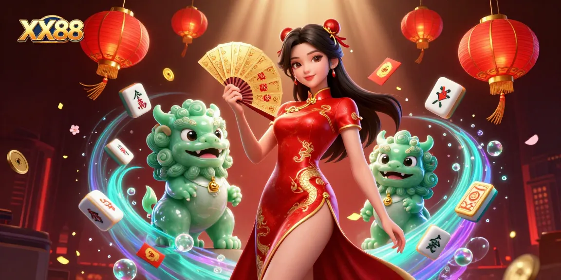Engage with XX88's immersive gaming experience featuring colorful lanterns and rich symbols.
