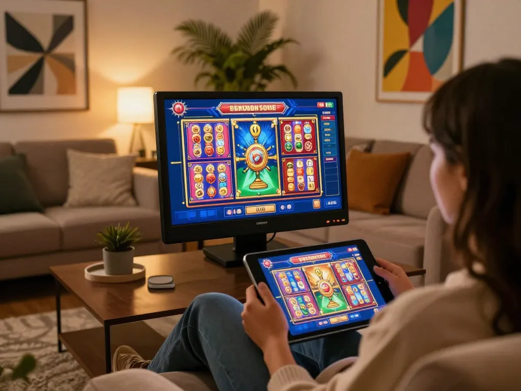 Experience thrilling slot games on HAY88x in a cozy home gaming setup.