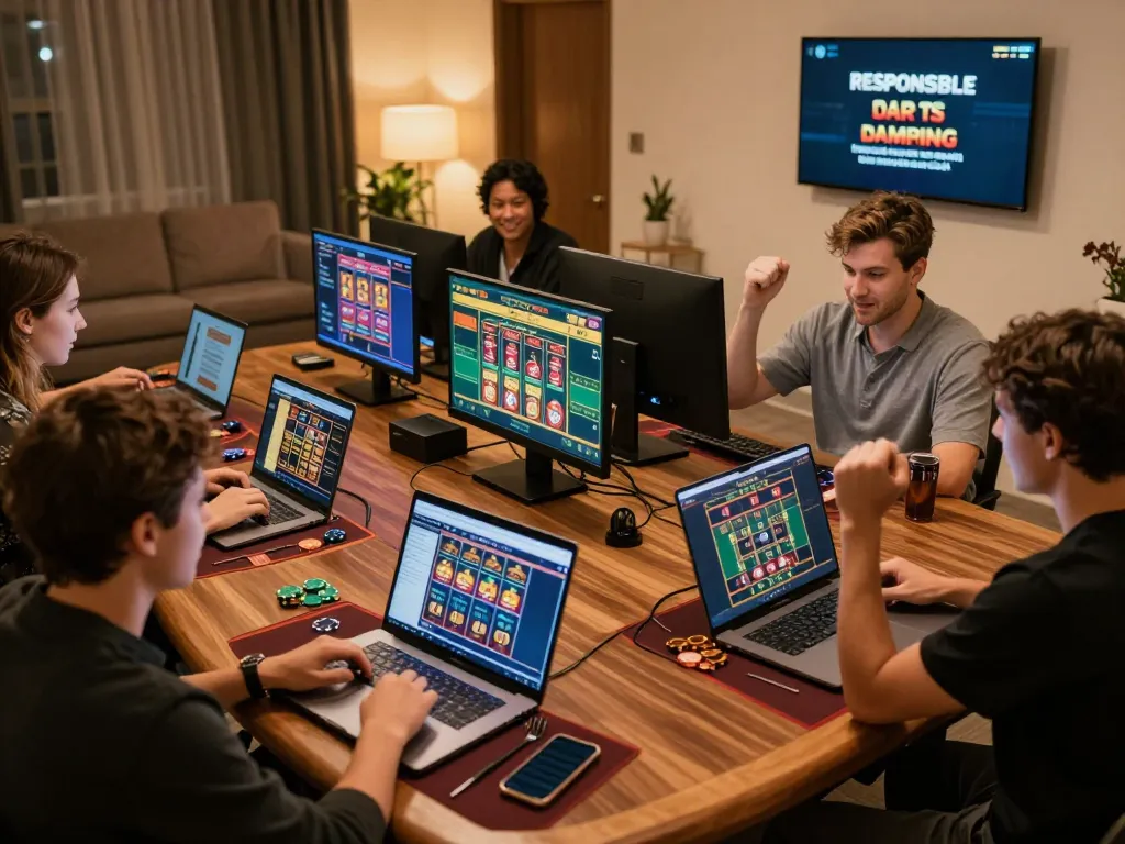 Engaged players enjoying online gaming on LC88, celebrating wins and incorporating strategy in their bets