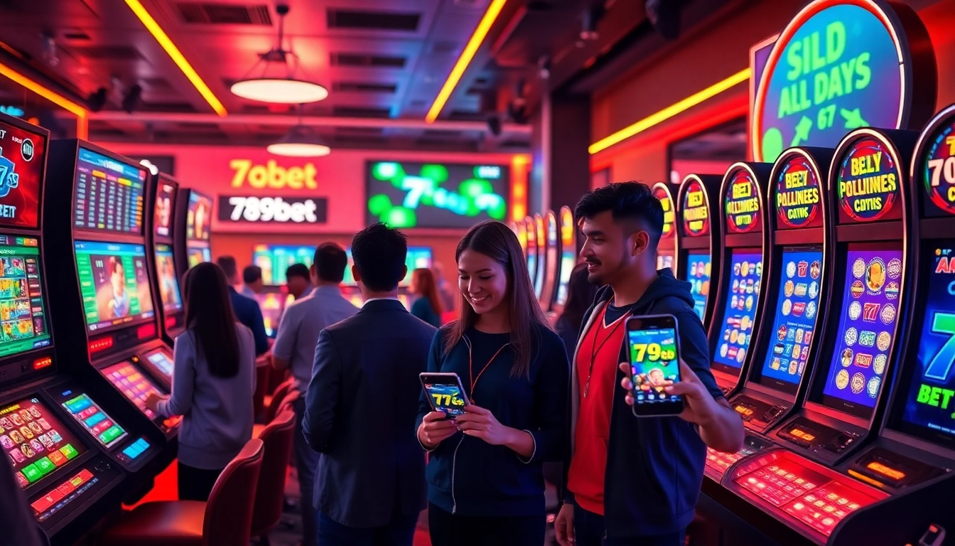 Interactive gaming experience at 789bet platform showcasing diverse players and vibrant gaming options.