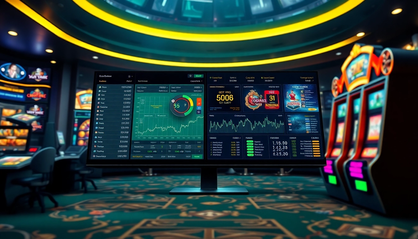 Engaging online gambling interface showcasing nhacaiuytin features and vibrant betting options