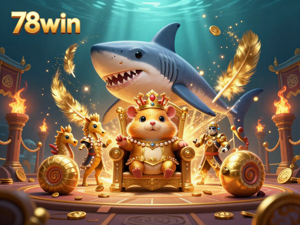 Engage with the unique 78win casino experience featuring an underwater theme with vibrant characters.