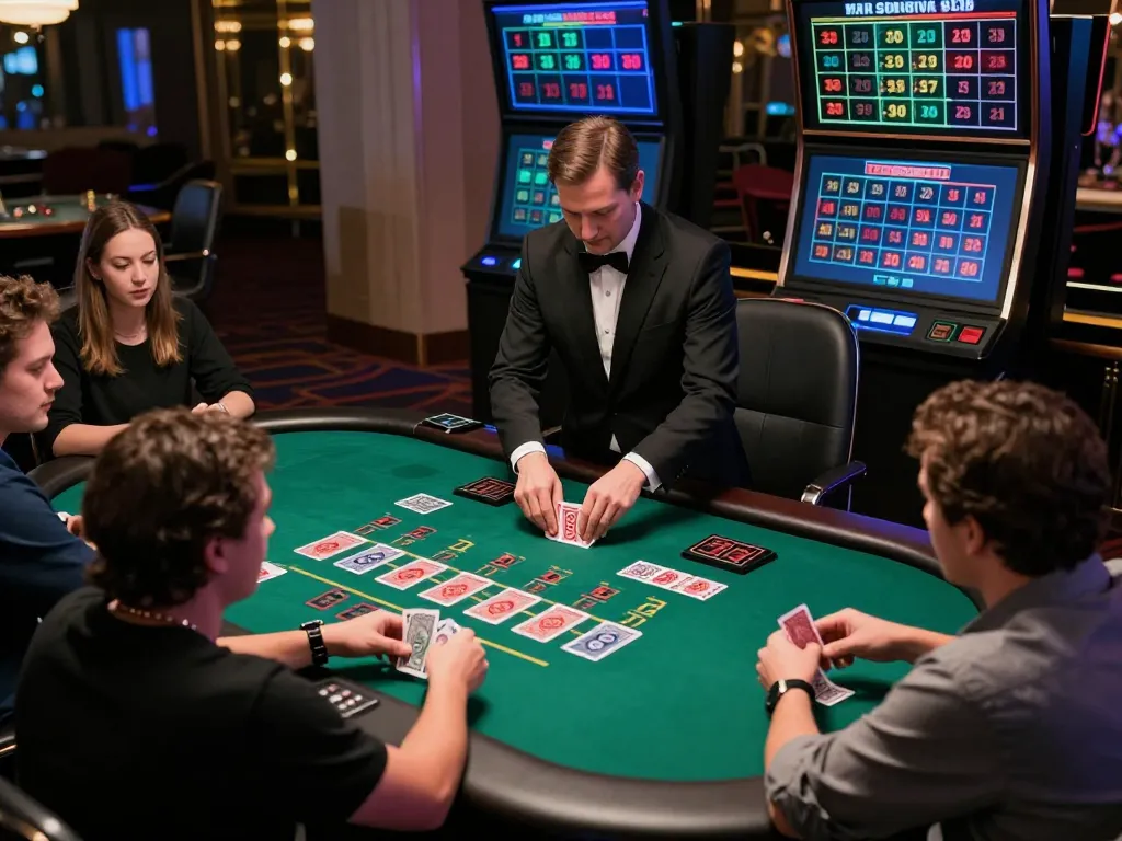 lv88 players engaged in live dealer blackjack, showcasing the excitement of online casino gambling.