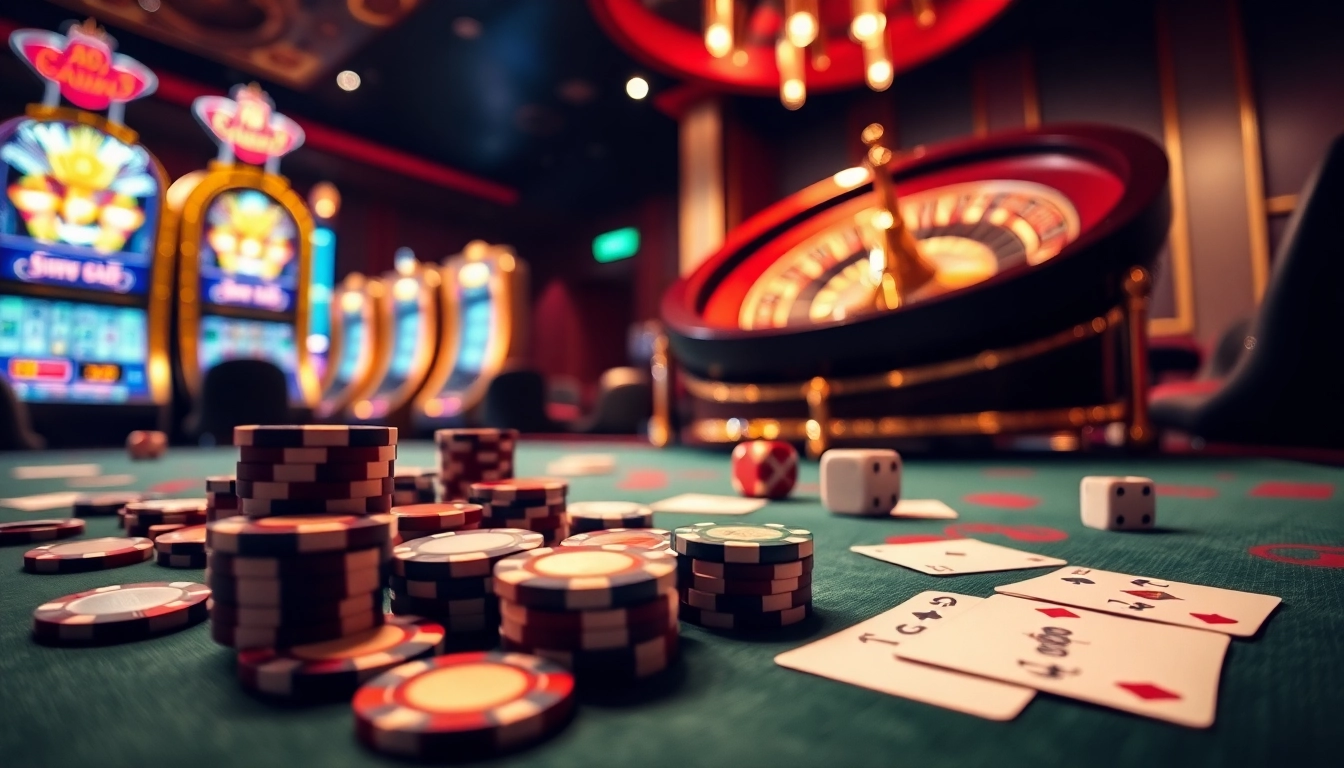 Experience the excitement of SUN CITY 888 with vibrant casino tables and thrilling games.