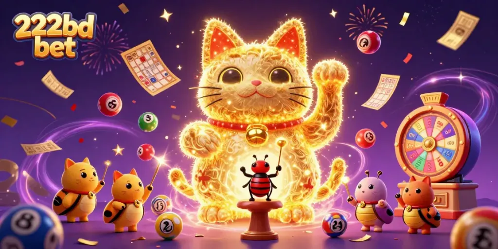 Experience the excitement of 222bd bet with vibrant casino characters and dynamic elements.
