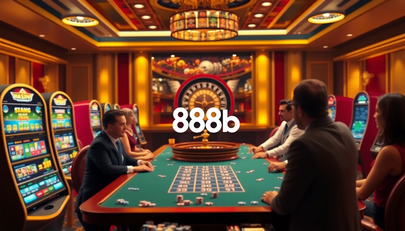Experience the thrill at 888b's professional casino table with vibrant gaming action.