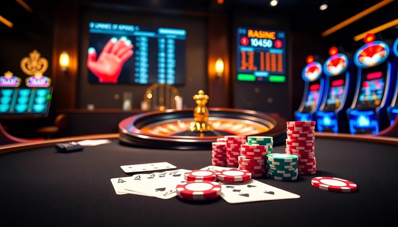Engaging scene from https://uu88xpj.com/ showcasing an online casino with poker and slot games.