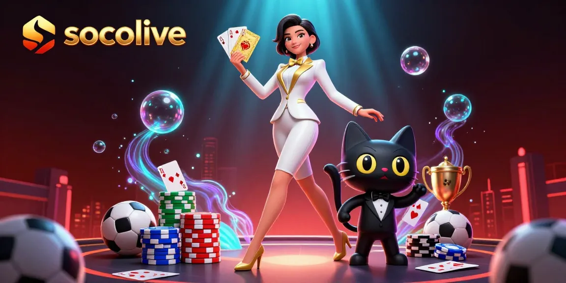 Socolive enhances your gaming thrill with dynamic sports betting action in a stunning 3D visual.