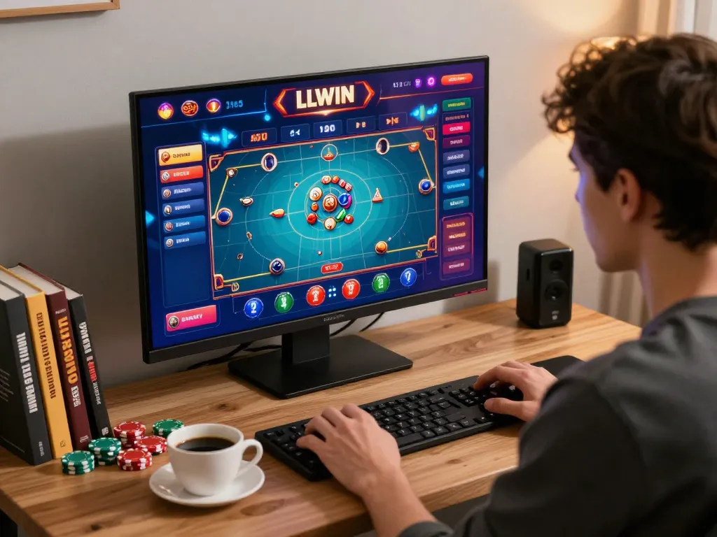 Experience LLWIN in action with a vibrant display of online gaming strategy and engagement.