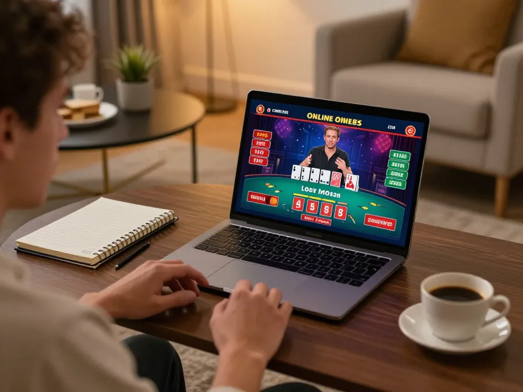 Player enjoying an engaging live dealer game on LLWIN, showcasing an immersive online gaming experience.
