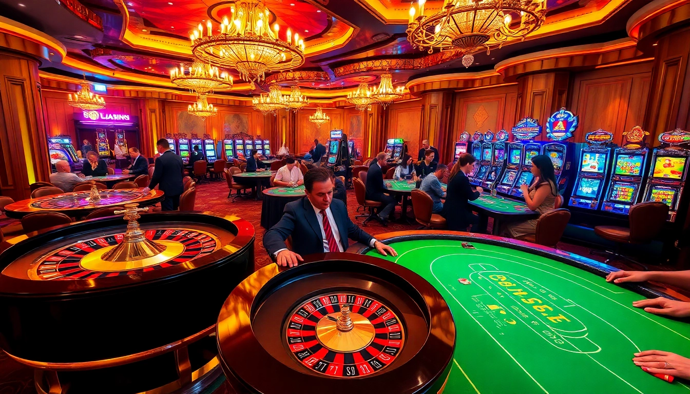 Experience the thrilling excitement of Sunwin casino gaming with luxurious roulette, poker, and slot machines.