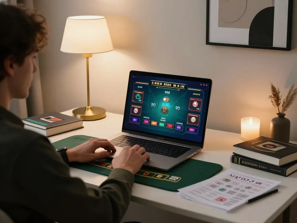 Engaging live dealer blackjack on https://tg88.golf/ from a stylish home office setup