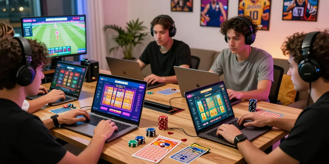 Engaged players enjoying the XOSO66 gaming platform, showcasing lottery and casino excitement.