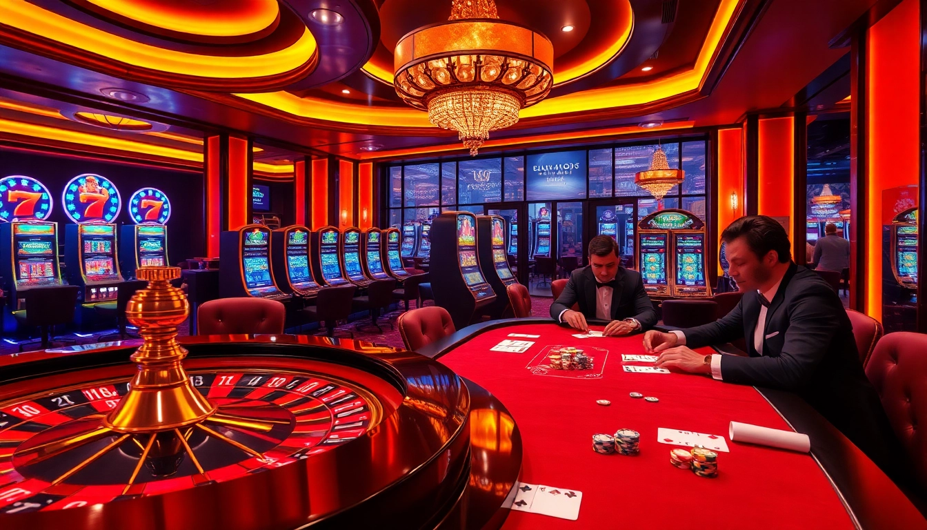 Experience the thrill of luck8 as players engage in high-stakes poker and vibrant slot games.