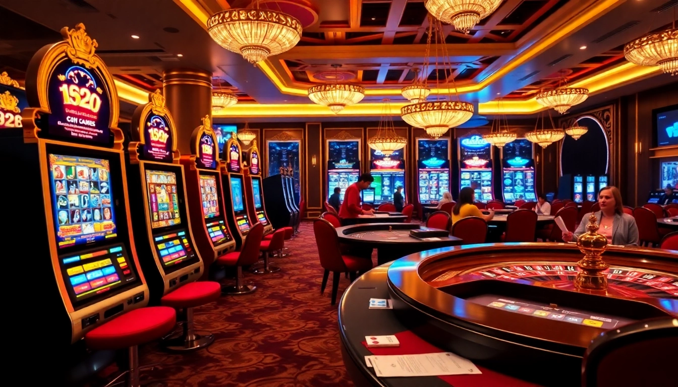 King88 online gambling scene featuring vibrant casino tables and engaging gameplay.