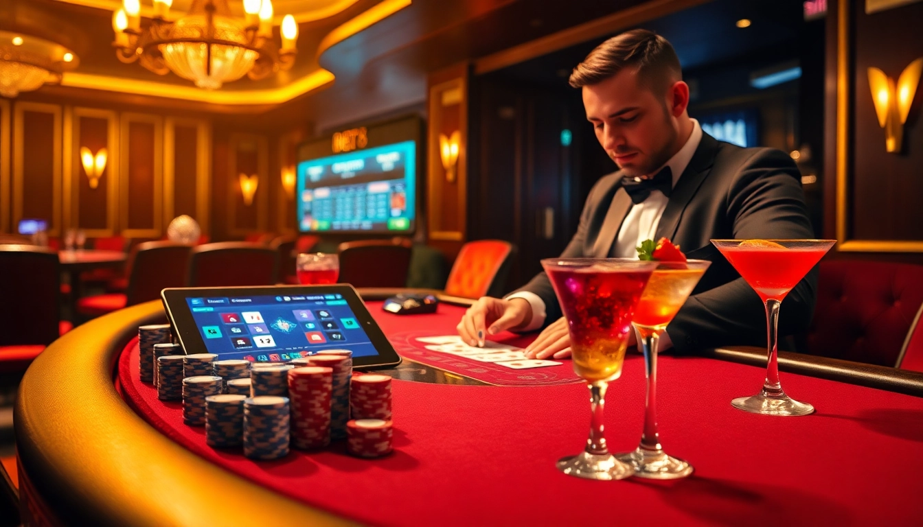 Enjoying a thrilling game of blackjack at nhà cái bet88 with vibrant poker chips and a premium atmosphere.