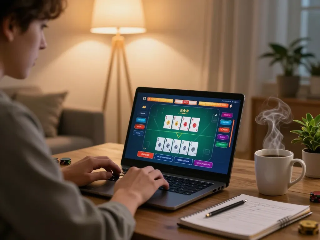 Player engaged in an exciting online poker game on 33WIN, highlighting strategic gameplay.