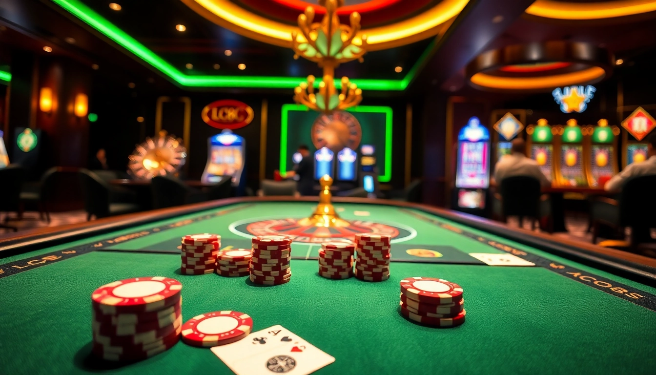 Experience thrilling gameplay at https://lc88pro.com/ with luxurious poker tables and vibrant slot machines.