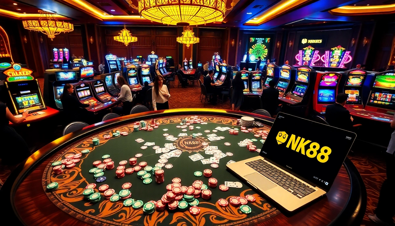 Experience the thrill of online gambling at https://nk88.boo/ with exciting casino games and vibrant winnings.