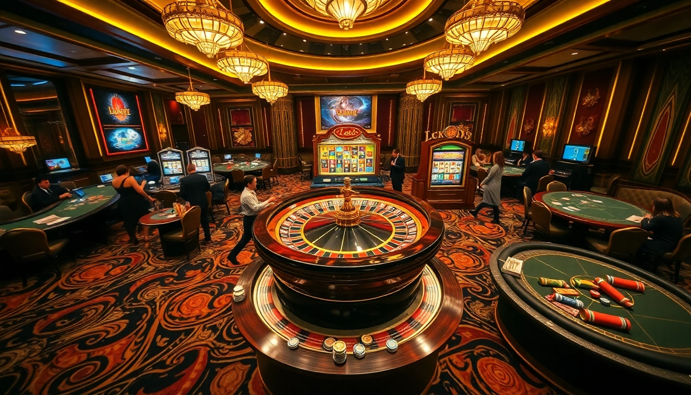 Experience the thrill of luxury gambling with luck88 at a vibrant casino scene.