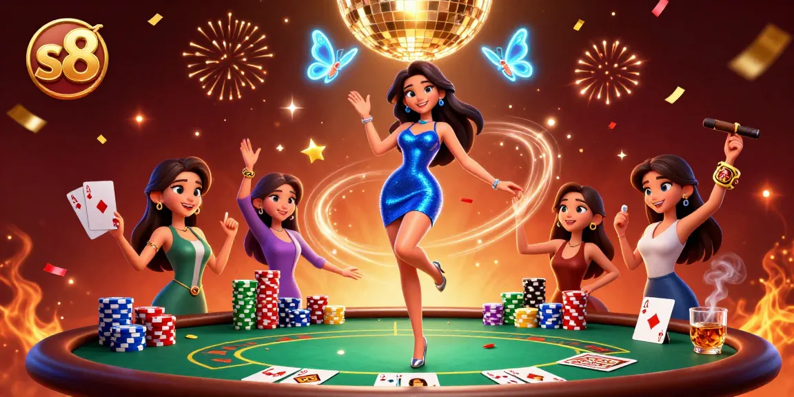 Experience the thrill at S8 casino with dynamic gameplay, vibrant elements, and engaging characters.
