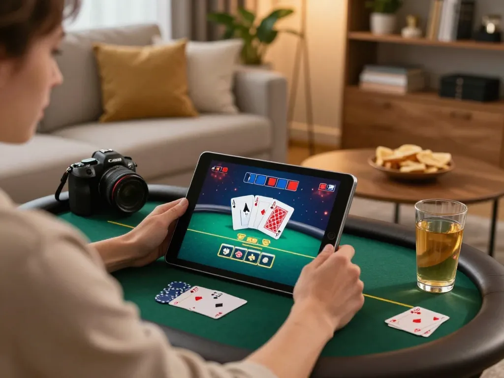 Engage in online poker at F168 in a cozy home environment, enhancing your gaming strategy.