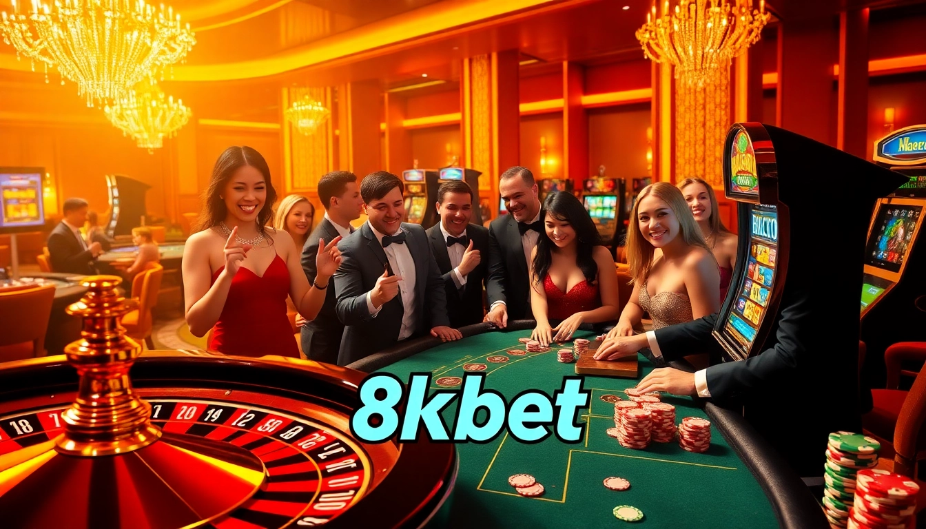 Experience the excitement of gambling at 8kbet with vibrant casino games and professional dealers.