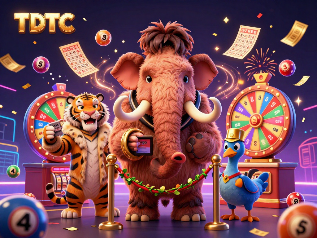Engage with TDTC's vibrant gambling scene featuring characters in a dynamic casino setting.