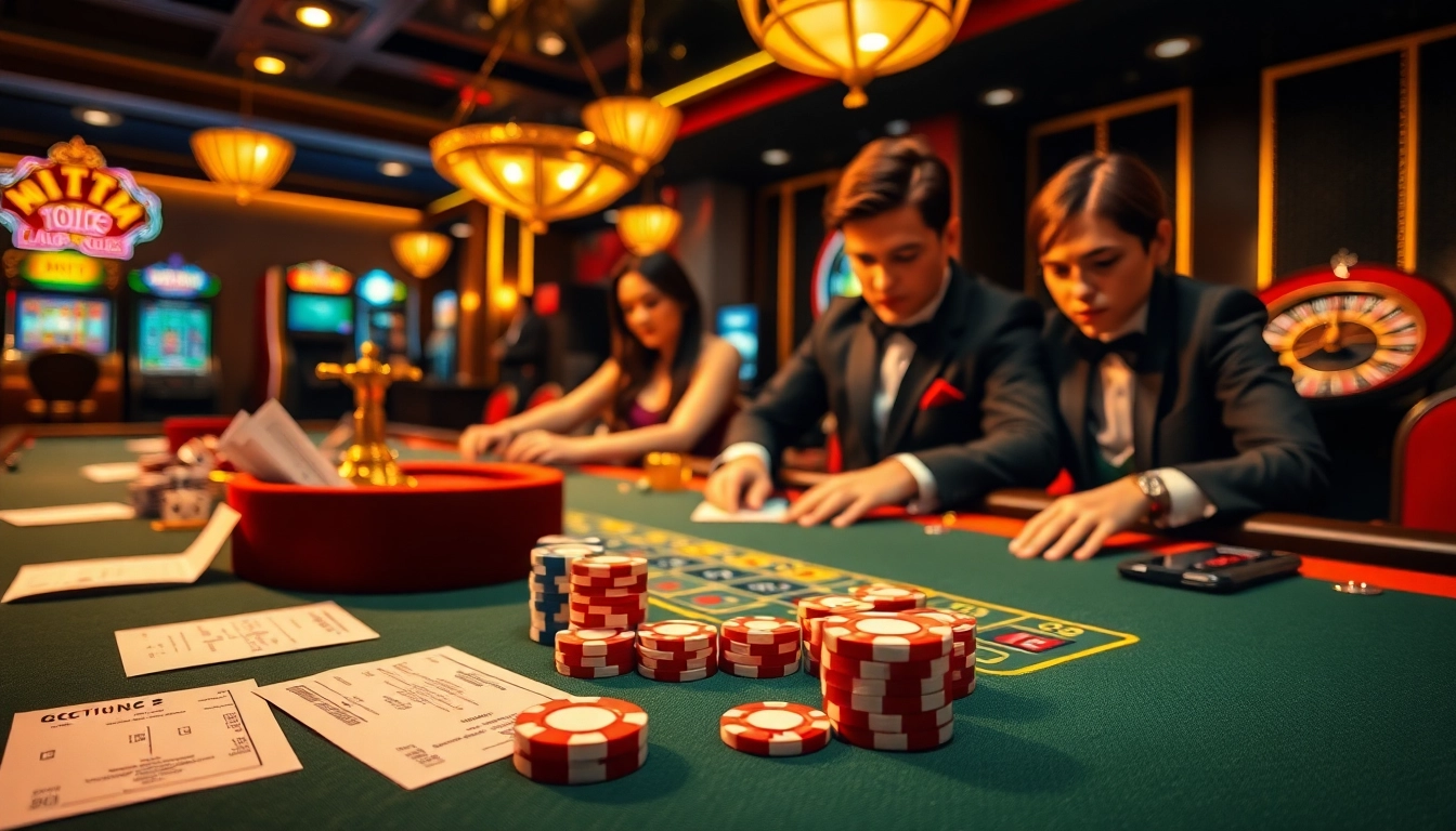Xóc đĩa online game table with vibrant chips, inviting players to join the excitement.