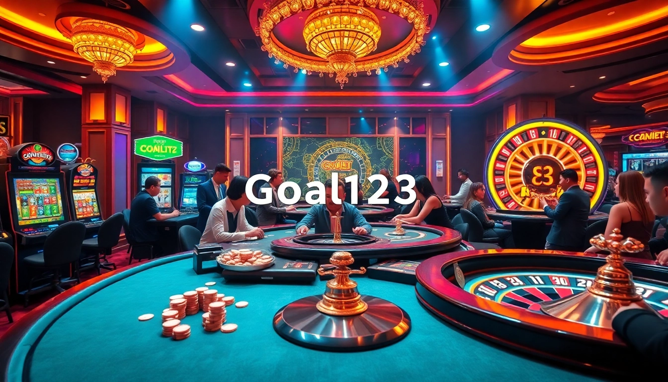 Experience the excitement of Goal123 with vibrant casino games and engaging players.
