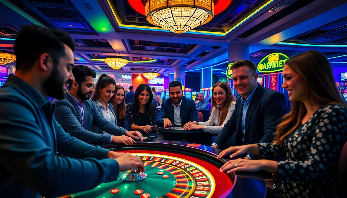 Experience the excitement of new88 with vibrant casino scenes featuring diverse players and cutting-edge gaming.