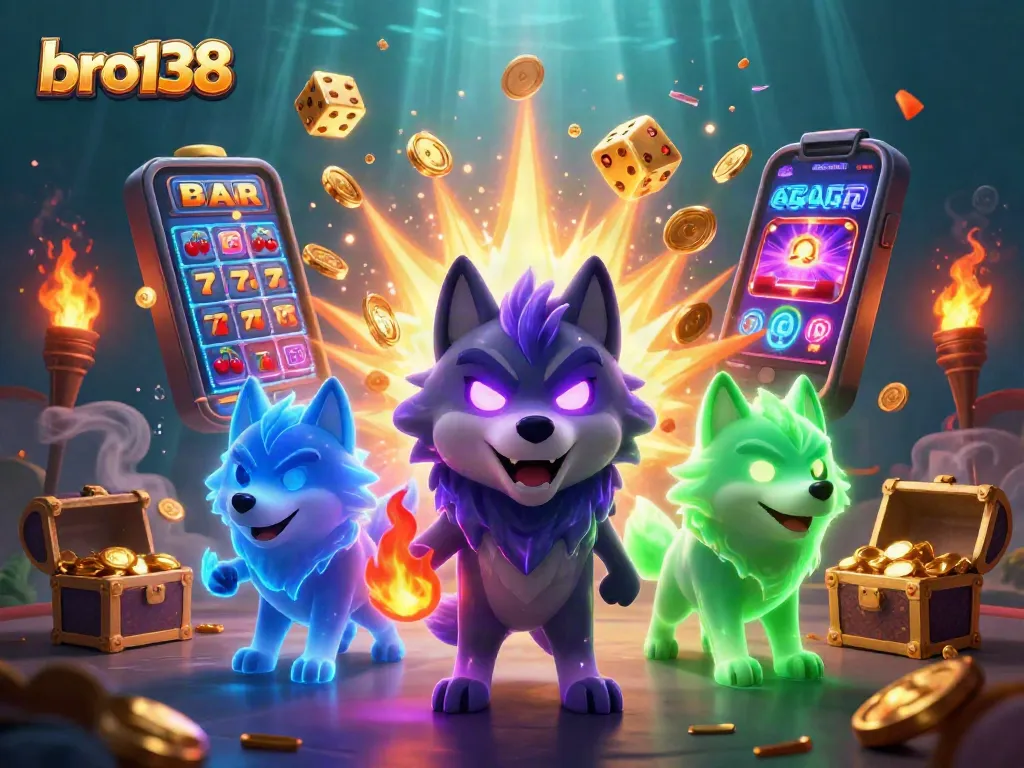 Experience thrilling slots at bro138 with dynamic visuals of jackpot excitement and casino games.