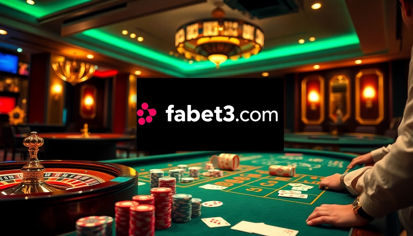 Experience thrilling gameplay at fabet3.com with captivating casino visuals.