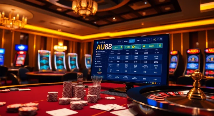 Experience thrilling gameplay at au88 with dynamic casino tables and vibrant slot machines.