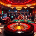 Experience the thrill of nk88 at a luxurious casino table with poker chips and cards.