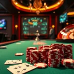 Experience high-stakes gambling with HDBET at a luxurious casino table.
