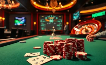 Experience high-stakes gambling with HDBET at a luxurious casino table.