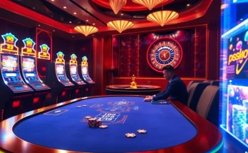 Exciting poker game at 99ok online casino featuring players, chips, and roulette.