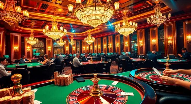 UU88 players enjoying high-stakes poker game in an elegant casino.
