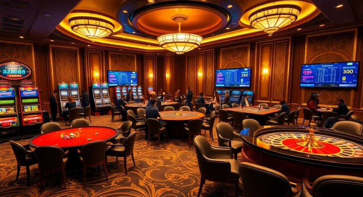 Players enjoying the excitement of az888 casino games at a luxurious poker table.