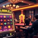 Excited players spinning the ZK88 slot machine in a vibrant casino setting.