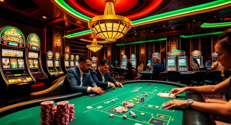 Experience luxury and excitement at the casino while tải LUCK8 with engaging games and vibrant gameplay.