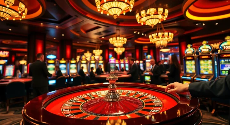 Experience thrilling gameplay at https://www.eejl33.com/ in a vibrant casino setting.